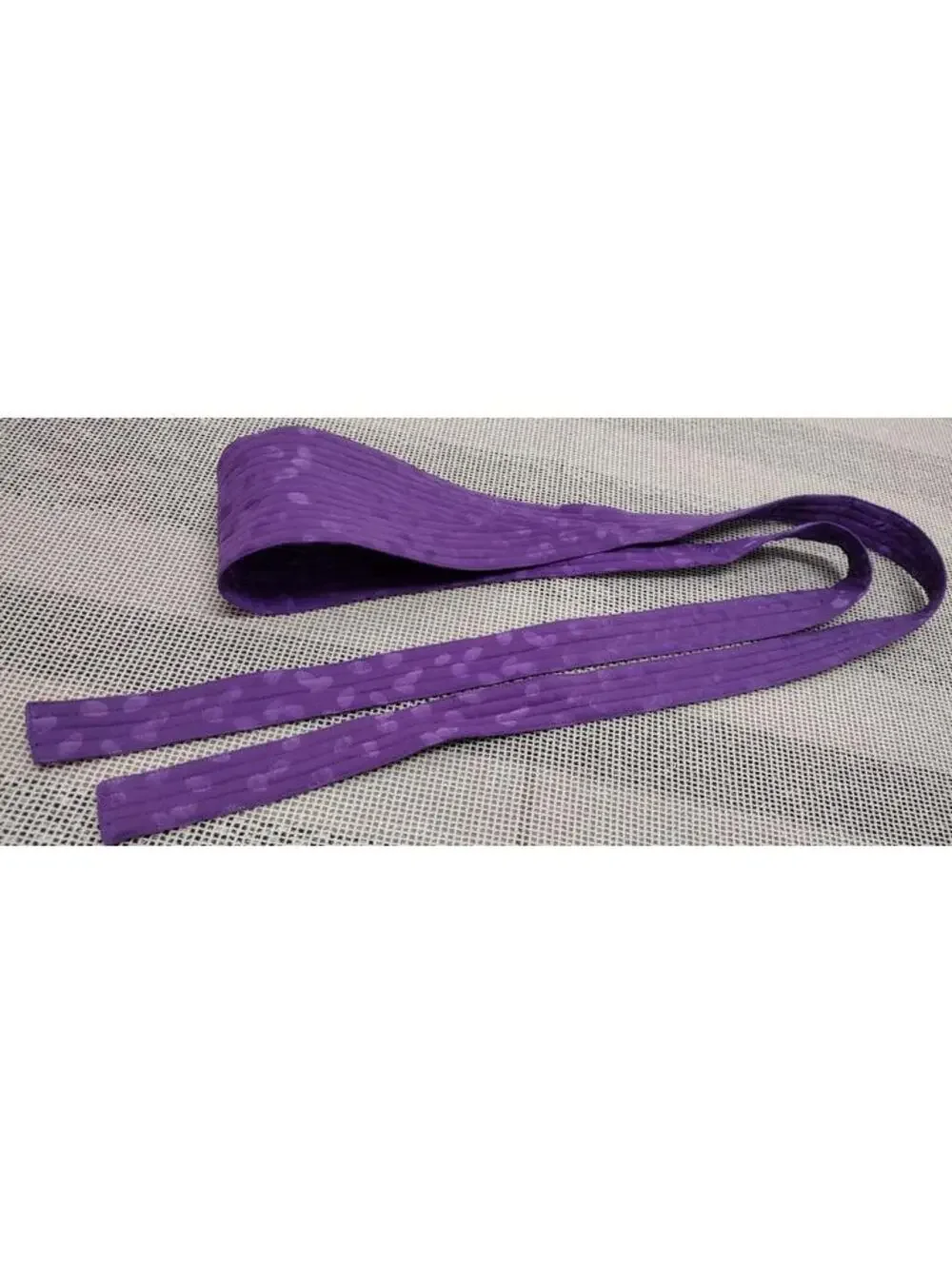 Vintage Jacquard Lavender Purple Lilac Silk Obi Belt Wrap Hgh Waist DIsco Chic